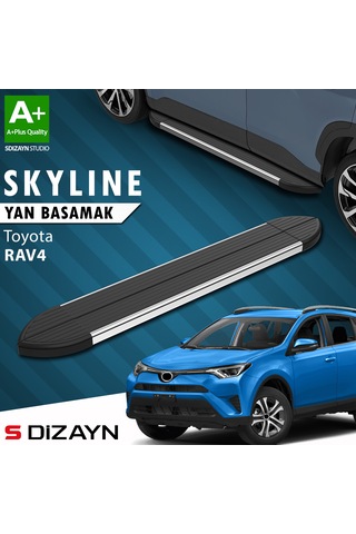 S-dizayn Toyota Rav 4 4 Skyline Krom Yan Basamak 173 Cm 2013-2017 A+ Kalite