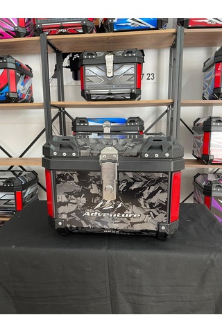 Rexx 45 Litre Motosiklet Arka Çanta Adventure Askeri Kamuflaj