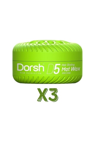 Dorsh Saç Şekillendirici Wax Mat Wax D5 150 Ml 3 Adet