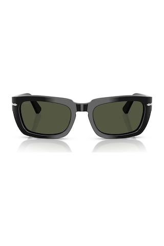 Persol Po 3367s 9531 54 Unisex Yastık Siyah Kemik Güneş Gözlüğü Siyah