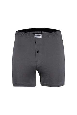 Yıldız 6'lı Paket Erkek Havlu Bel Düz Boxer Füme
