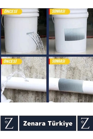 Ultra Güçlü Suya Neme Dayanıklı Çok Amaçlı Onarım Tamir İzolasyon Bantı Gri 48 Mm X 10 Metre 5 Adet