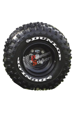 Dunlop Atv Lastik Stikeri Lastik Yazısı 35mm 8adet Lastik Sticker