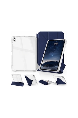 İpad 11. Nesil A16 2025 V 10.nesil 2022 İle Uyumlu Kapağı Ayrılabilir Mıknatıslı Arkası Sert Kılıf Kapaklı Kılıf