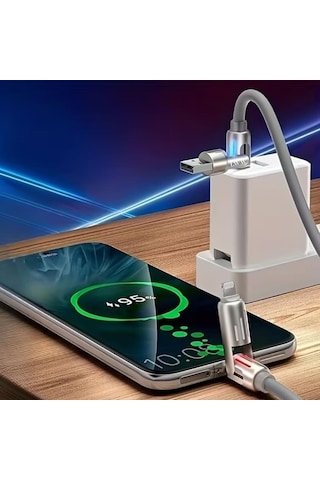 Ollevra 4'ü 1arada 240w Şarj Kablosu Hızlı Şarj Etme Özellikli Bir Ucu Type-c Ve Usb-a Diğer Ucu Type-c Ve Lightning Uçlu