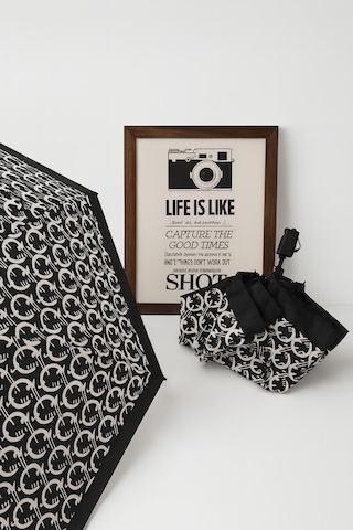 Lilly Noir Chain Luxe Şemsiye Siyah Siyah