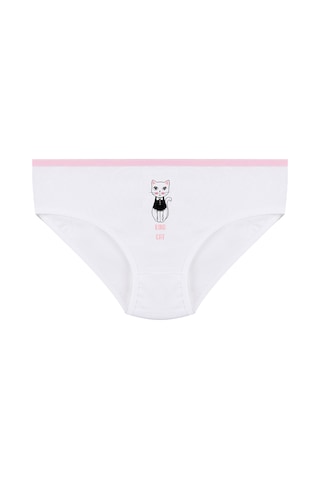 Koza İç Giyim Kız Çocuk 3'lü Penguen Desenli Slip 1050 Pudra