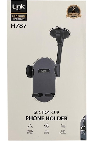 Linktech H787 Premium Vantuzlu Araç İçi Telefon Tutucu