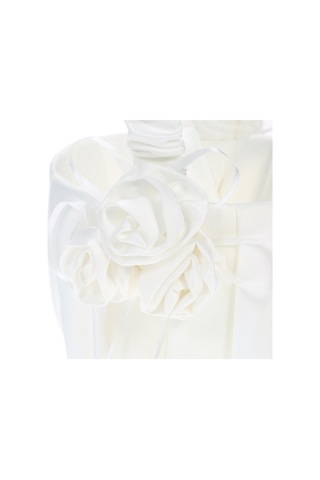 Novahub Beyaz Saten Düğün Çiçek Kızı Sepeti, Çiçekli Dekorasyon Düğün Malzemeleri