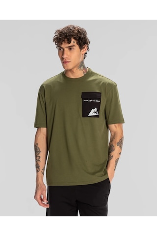 Kappa Maska Erkek T-shirt-haki Haki