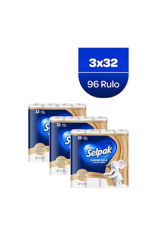 Selpak Extra Kaşmir Özlü Tuvalet Kağıdı 3 x 32'li