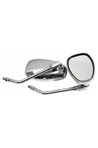 Motosiklet Ayna Tk Oval Nikel Renk