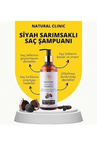 Natural Clinic Siyah Sarımsak Özlü Şampuan 350 ML