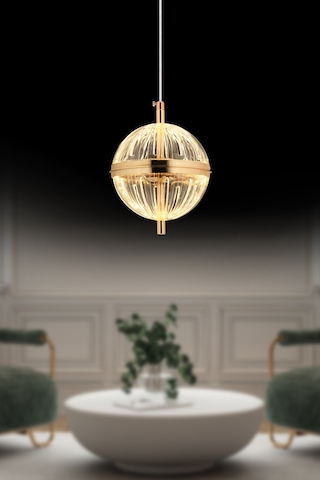 Orbital Tekli Gold Avize Gold