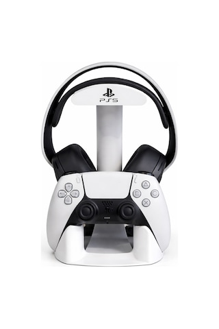 Ps5 Kulaklık Ve Dualsense Kumanda Standı Çift Bölmeli Düzenleyici Masaüstü Şık Aksesuar