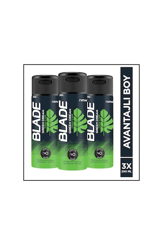 Blade Green Dream Erkek Sprey Deodorant 3 x 200 ML