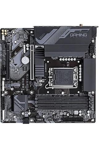 Gigabyte B760M Gaming X AX 1.1 Wi-Fi Intel B760 7600 MHz (OC) DDR5 Soket 17000 mATX Anakart