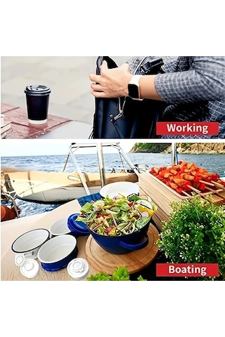 Trendooze 6lı Nem Geçirmez Baharatlık Seti Kırmızı Kapaklı Kamp Barbekü Beyaz Gaojunshop01 Beyaz Beyaz