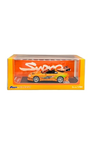 Fast Speed Model 1/64 Toyota Supra Targa The 4th Generation Bomex Version Fnf Orange Pleksi