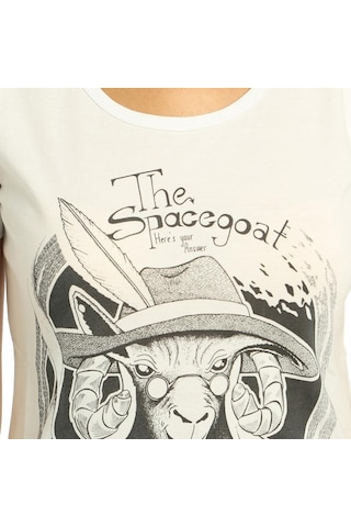 Bant Giyim - Scape Goat Beyaz Kadın T-Shirt Tişört