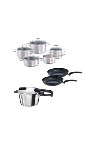 Fissler Vitaquick Edition 4,5 Litre Düdüklü Tencere + Viseo Tencere Ve Tava Seti Çok Renkli