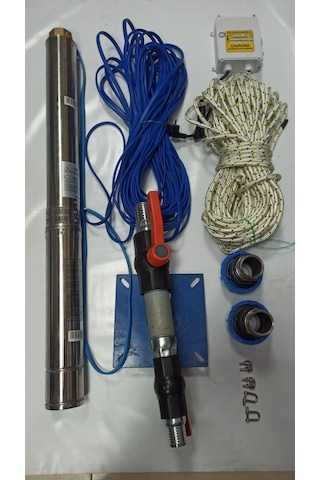 4Sdm4/14 1,5 Hp Alarko 50 Mt Yassi Kablolu Ve Panolu 100 Mt Halat