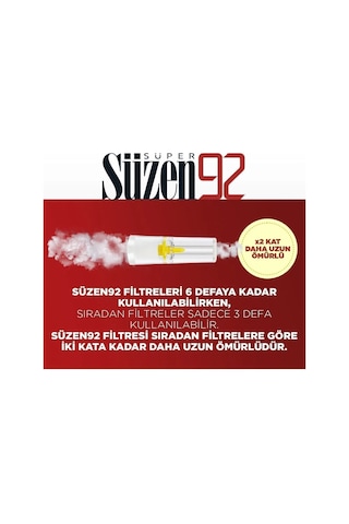 Süzen92 Klasik Sigara Ağızlık Filtresi 1728adet Fırsat 12pk 144