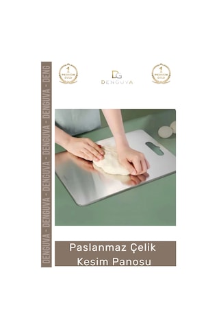 Kesmepanosu Paslanmaz Çelik Dayanıklı Hijyenik Kaymaz Yüzey Profesyonel Modern Meyve Et Kesim Panos Çok Renkli