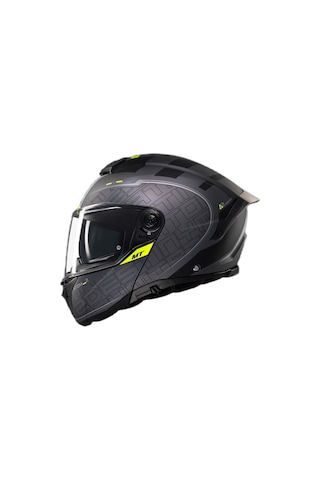 Mt Helmets Atom 2 Destıny C2 Çene Açılır Kask Mat Füme Siyah