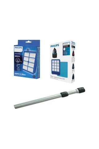Philips Uyumlu FC XB9155/07 Marathon Ultimate Çelik Boru+Filtre Seti