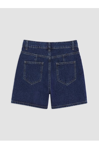 Lcwaıkıkı Petite Lacivert Regular Fit Kadın Jean Şort