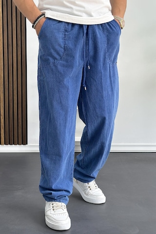 Edwoxmen Erkek Baggy Kalıp Pantolon Mavi Edw130-mavi Mavi