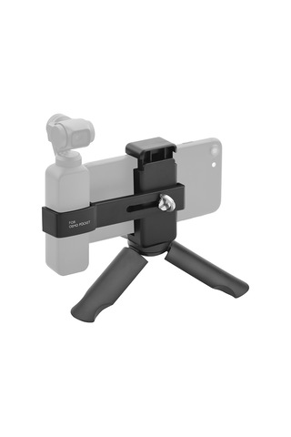 Reedark Djı Osmo Pocket İçin Cep Telefonu Tutucu, Kamera Klipsi Ve Mini Tripod Seti - Abs Malzeme, Siyah Renk