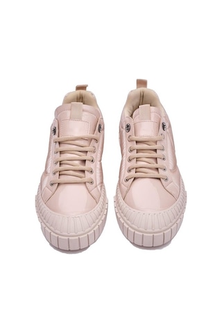 Beety 23by132.2301 Ekru Bağlı Rugan Sneakers Kadın Ayakkabı Ekru