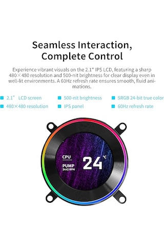Lian Li Hydroshift Iı 360 Cl Rgb Sıvı Cpu Soğutucu - 360mm Siyah