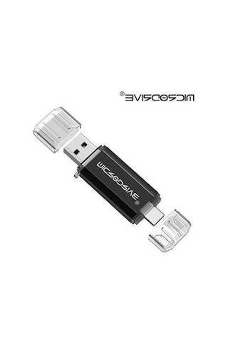 Novahub Usb Tipi C Flash Sürücü 2 İn 1 Otg Mikro Usb Kalem Sürücü 128/64 Gb Siyah