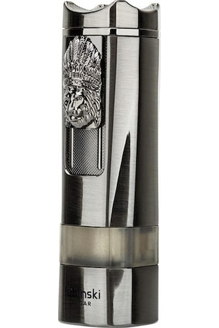 Lubinski Lion Sehpalı Delicili Tek Torch Puro Çakmağı Gunmetal