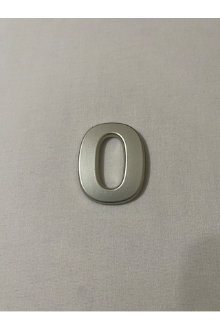 0 Sıfır Numara Yapışkanlı Daire Bina Villa Kapı Numarası Sarı Gold 4 Cmx5cm No:0 Plastik