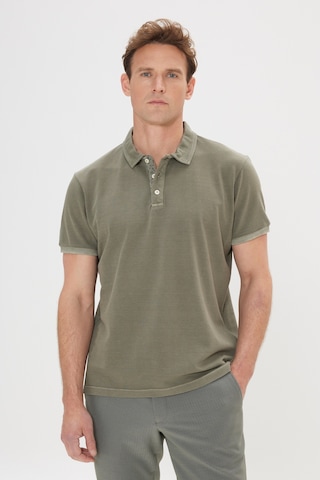 AC&Co / Altınyıldız Classics Erkek Hakı Slim Fit Dar Kesim %100 Pamuk Polo Yaka Tişört Haki