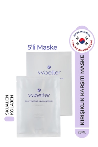 Vvbetter Rejuvenating Squalane Mask Yüz Maskesi Kore 5'li