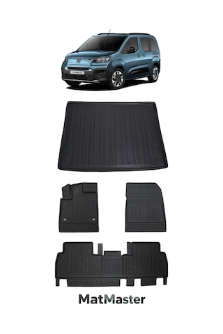 Fiat Doblo 2025 Model 5d Premium Ekstra Havuzlu Paspas Ve Bagaj Havuzu Set