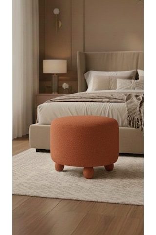 Polo Peluş 45 X 45 Cm Doğal Gürgen Topuz Ayaklı Çok Amaçlı Puf Koltuk Kiremit Polo Peluş 45 X 45 Cm Doğal Gürgen Topuz Ayaklı Çok Amaçlı Puf Koltuk Kiremit