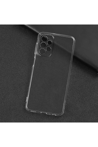 Zore Galaxy Uyumlu A23 Kılıf Msra Süper Silikon Kapak - Renksiz Renksiz