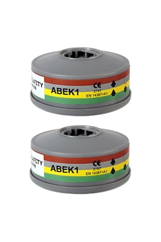 Maxsafety Yyf-110 Yarım Yüz Gaz Maskesi Filtresi Abek1 1 Çift