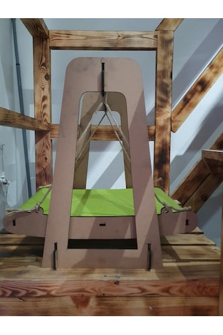 Aquahome Mavi Ahşap Kedi Salıncağı 52 x 36 x 47 CM