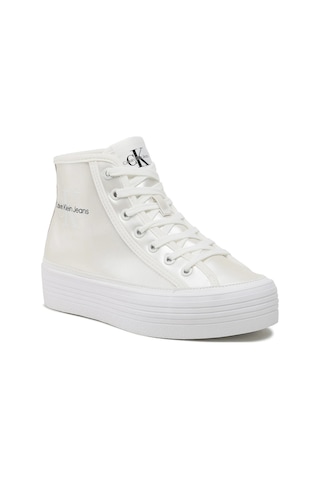 Jeans Bold Vulc Flatf Mid Laceup Sneakers Ekru