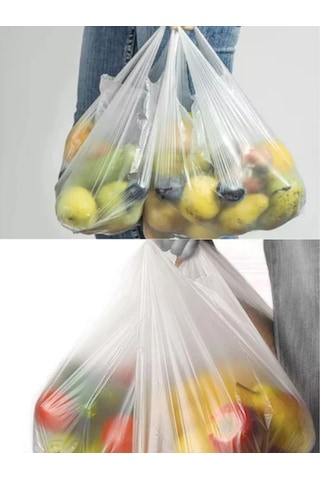 Şeffaf Atlet Poşet Küçük Boy 24x43 Cm 1 Paket Takriben 300 Adet