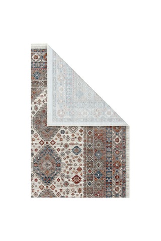 Dekorenti Otantik 2602 Renkli Halı Madalyon Desenli Vintage Halı Multi