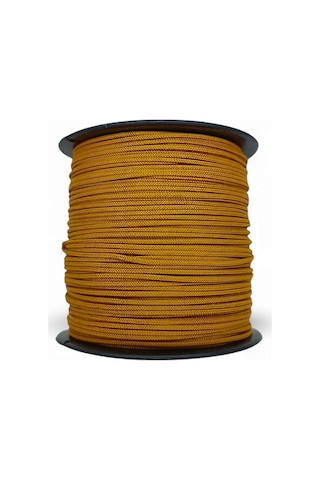 Mg Ropes Paraşüt İpi 1 Mm Hardal Renk 1 Makara 100 Metre