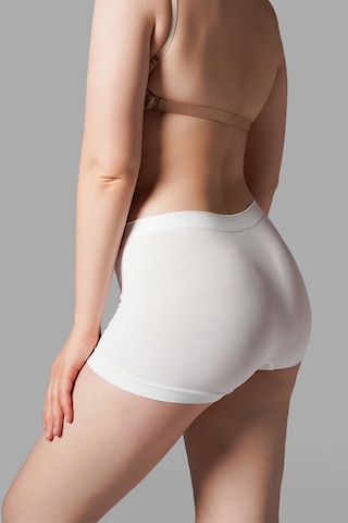 Fit Women Kadın Boxer Toparlayıcı İz Yapmayan Seamless Örme Boxer 2001 Beyaz